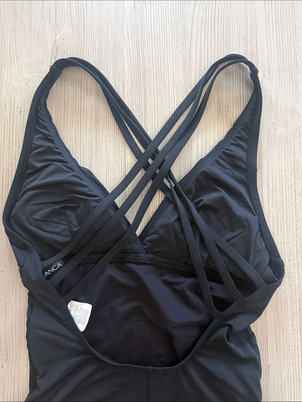 La Blanca Island Goddess Multi-Strap Cross-Back One Piece Swimsuit - Picture 6 of 8